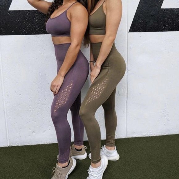 NEW 6 PC WORKOUT GYM GYMSHARK (SHORTS, BRA, LEGGINGS) YOGA LOT SIZE SMALL S XS - Picture 2 of 12